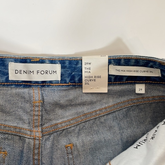 Aritzia Denim Forum Mia Jean Size 29 NWT High Rise Curve - Picture 11 of 16